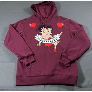 Fleischer Studios Betty Boop Heartbreaker‎ Hoodie Dark Cherry XXS LH42504HO